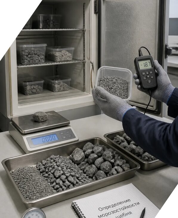 Определение морозостойкости щебня в Севастополе от 3612 р. | ЭкспертизаРоссия