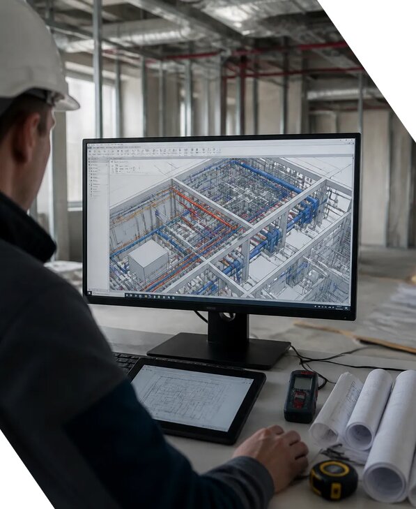 Создание BIM модели инженерных сетей для объектов в Севастополе